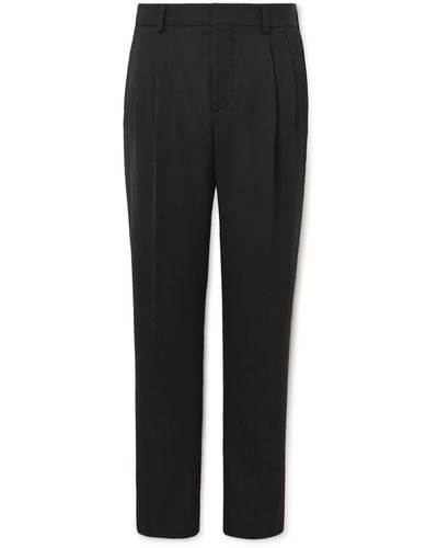 Loro Piana City Slim-fit Virgin Wool Pants - Black