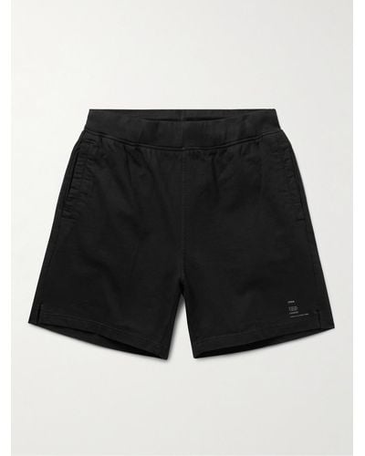 Onia Slim-Fit Garment-Dyed Cotton-Jersey Shorts - Schwarz