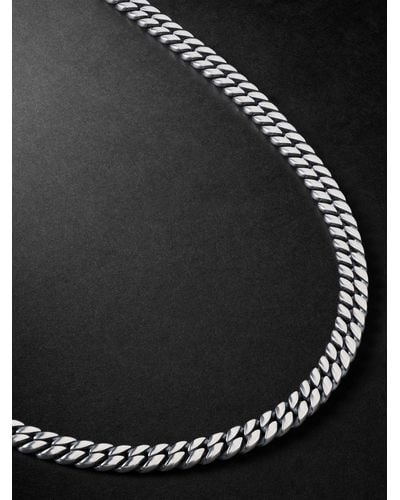 David Yurman Silver Chain Necklace - Black