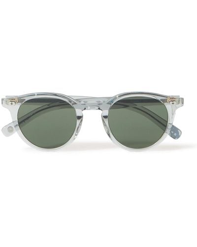 Garrett Leight Clune X Round-frame Acetate Sunglasses - Green