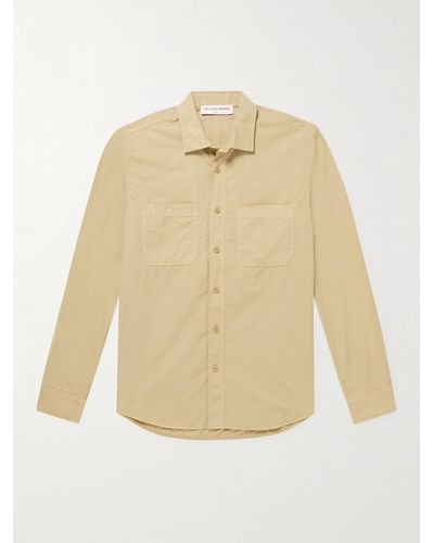 Orlebar Brown Giles Cotton-poplin Shirt - Natural