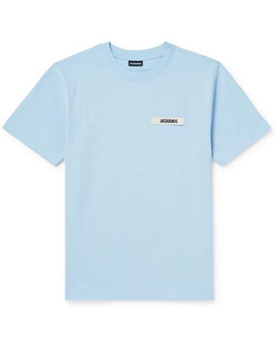 Jacquemus Gros Grain Logo T-shirt - Blue