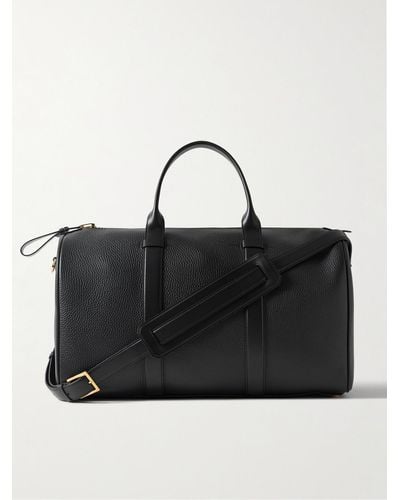 Tom Ford Reisetasche aus vollnarbigem Leder - Schwarz