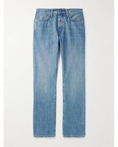 MR P. Gerade geschnittene Jeans aus Selvedge Bio-Denim - Blau