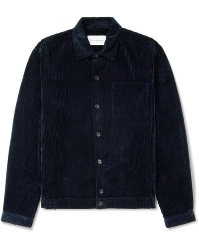 Oliver Spencer Milford Cotton-corduroy Jacket - Blue