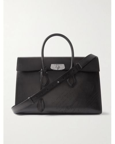Berluti E'mio Scritto Venezia Leather Briefcase - Black