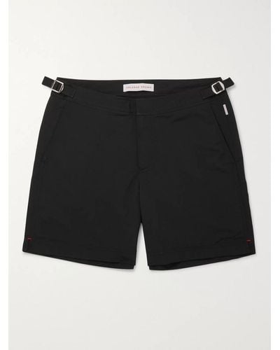 Orlebar Brown Shorts da mare lunghezza media Bulldog - Nero