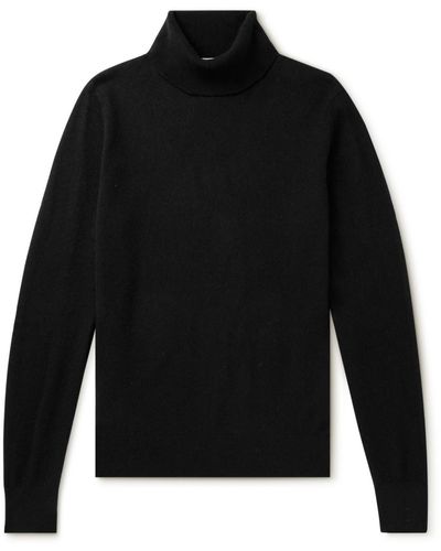 Agnona Cashmere Rollneck Sweater - Black