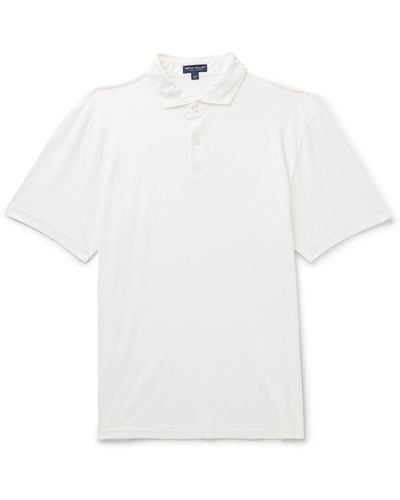 Peter Millar Journeyman Pima Cotton-jersey Polo Shirt - White