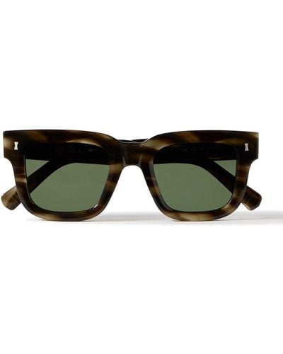 MR P. Cubitts Plender D-frame Tortoiseshell Acetate Sunglasses - Black