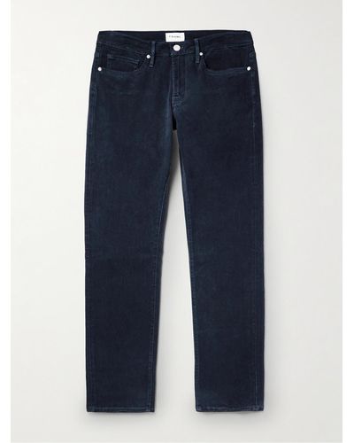 FRAME Pantaloni slim-fit in lyocell stretch L'Homme - Blu