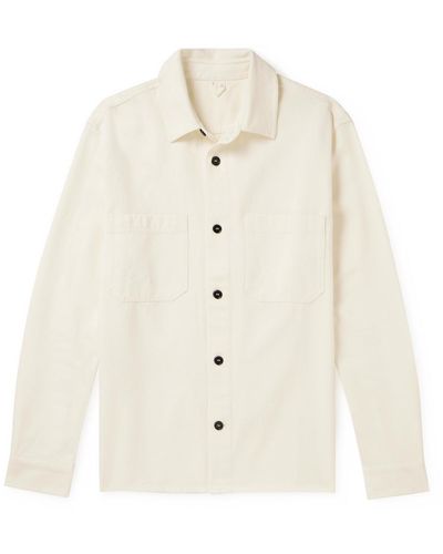 ARKET Brygge Organic Cotton-twill Overshirt - White