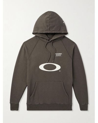 Pas Normal Studios Oakley Off-race Logo-print Cotton-jersey Hoodie - Grey