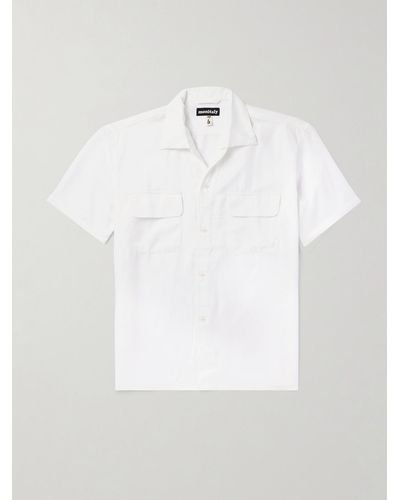 Monitaly 50's Milano Lyocell Shirt - White