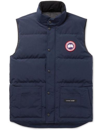 Canada Goose Slim-fit Freestyle Crew Quilted Arctic Tech Down Gilet - Blue