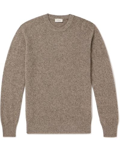 Altea Yak And Cashmere-blend Sweater - Gray