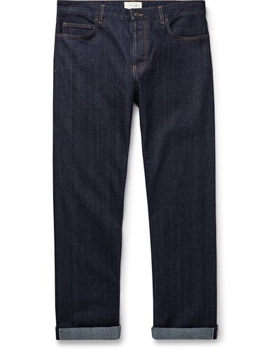 The Row Carlisle Straight-leg Selvedge Jeans - Blue