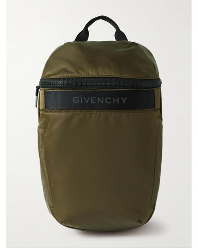 Givenchy G-Trek Rucksack aus Shell mit Logoprint - Grün