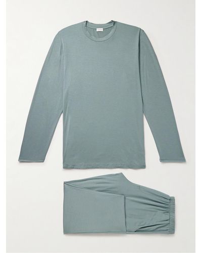 Zimmerli Modal-blend Jersey Pyjama Set - Blue
