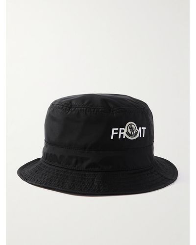 Moncler Genius 7 Moncler Frgmt Hiroshi Fujiwara Logo-appliquéd Shell Bucket Hat - Black