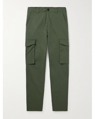 Aspesi Straight-leg Cotton-blend Cargo Trousers - Green