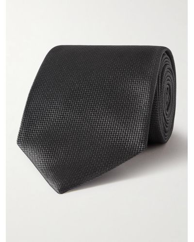 Tom Ford 7cm Silk-jacquard Tie - Black