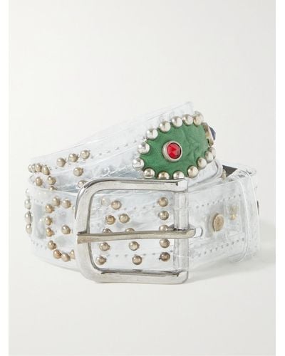 GALLERY DEPT. Simon Embellished Pvc And Leather Belt - Multicolour