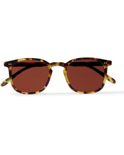 Garrett Leight Ruskin Square-frame Tortoiseshell Acetate Sunglasses - Brown