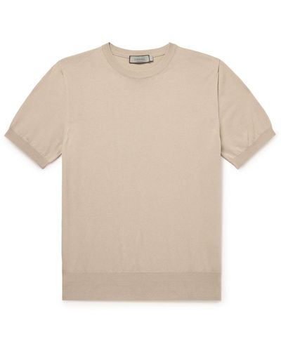 Canali Cotton T-shirt - Natural