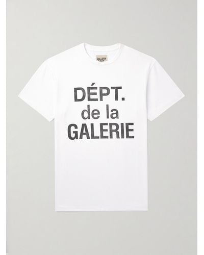 GALLERY DEPT. T-shirt in jersey di cotone con logo - Bianco