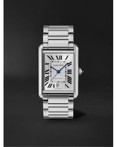 Cartier Tank Must Automatic 41mm Stainless Steel Watch - Multicolour