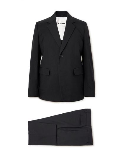 Jil Sander Wool-twill Suit - Black