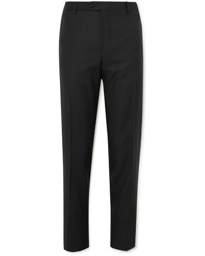 MR P. Slim-fit Tapered Wool Tuxedo Pants - Black