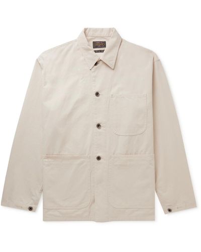 Beams Plus Cotton-canvas Chore Jacket - Natural