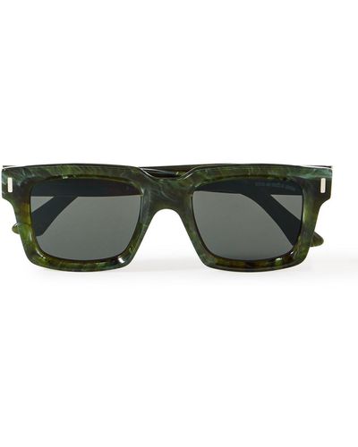 Cutler and Gross 1386 Square-frame Acetate Sunglasses - Green