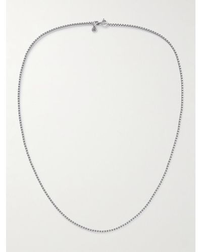 Alice Made This Oxidised Sterling Silver Chain Necklace - White