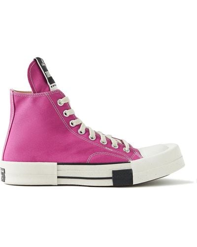 Rick Owens DRKSHDW X Converse Turbodrk Laceless Hi Sneaker - Pink