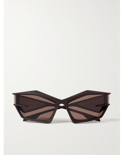 Givenchy Gv Cut Acetate Sunglasses - Brown
