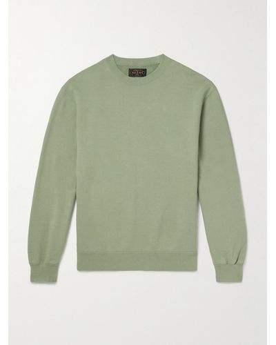 Beams Plus Sweatshirt aus Baumwoll-Jersey - Grün