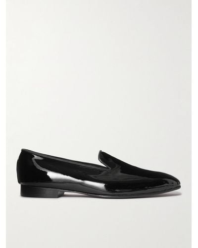 George Cleverley Windsor Patent-leather Loafers - Black
