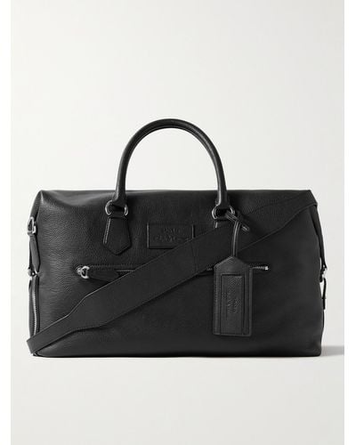 Polo Ralph Lauren Large Full-grain Leather Duffle Bag - Black