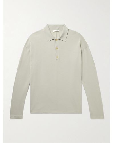 The Row Djon Wool Polo Shirt - White