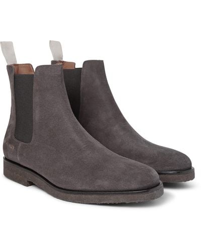 Common Projects Suede Chelsea Boots - Gray