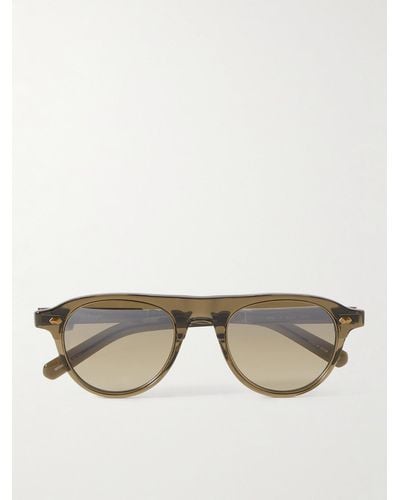Mr. Leight Stahl Aviator-style Acetate Sunglasses - Natural