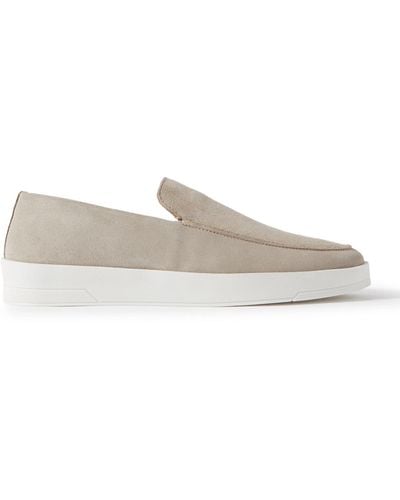 MR P. Peter Suede Loafers - Natural