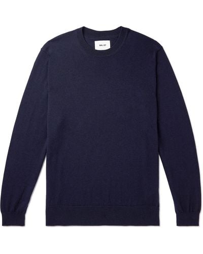 NN07 Ted 6605 Wool Sweater - Blue