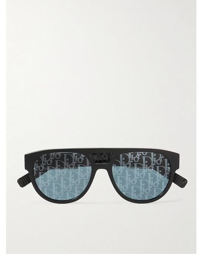 Dior DiorB23 R1I verspiegelte Pilotensonnenbrille aus Azetat - Schwarz