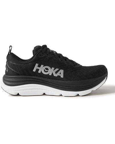 Hoka One One Gaviota 5 Rubber-trimmed Mesh Running Sneakers - Black