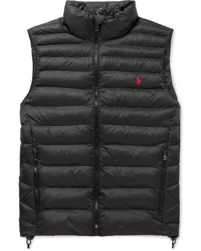 Polo Ralph Lauren The Packable Quilted-down Shell Gilet X - Black