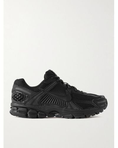 Nike Zoom Vomero 5 Leather And Rubber-trimmed Mesh Trainers - Black